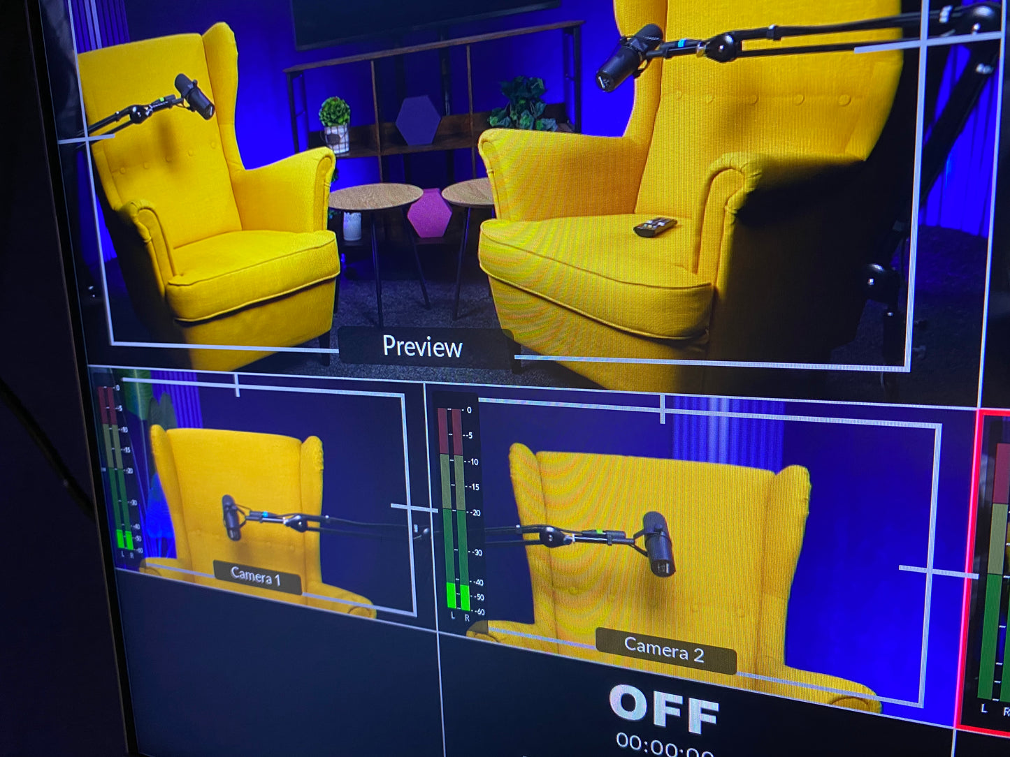 Professional Podcast Shooting with High-Quality Equipment