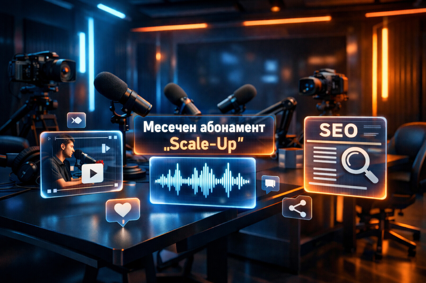 Месечен абонамент „Scale-Up“ - 4 Пълни епизода (Video + Audio) и много още!