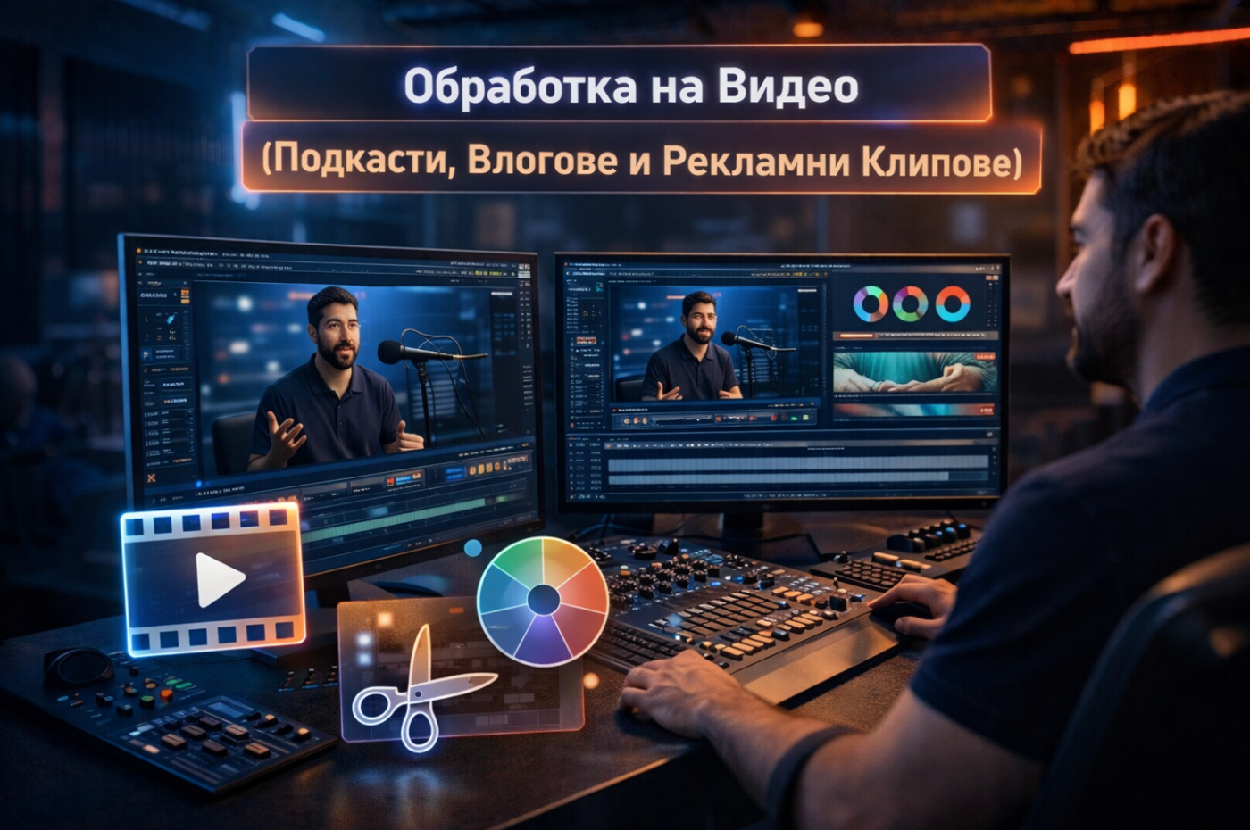 Обработка на Видео (Подкасти, Влогове и Рекламни Клипoве)
