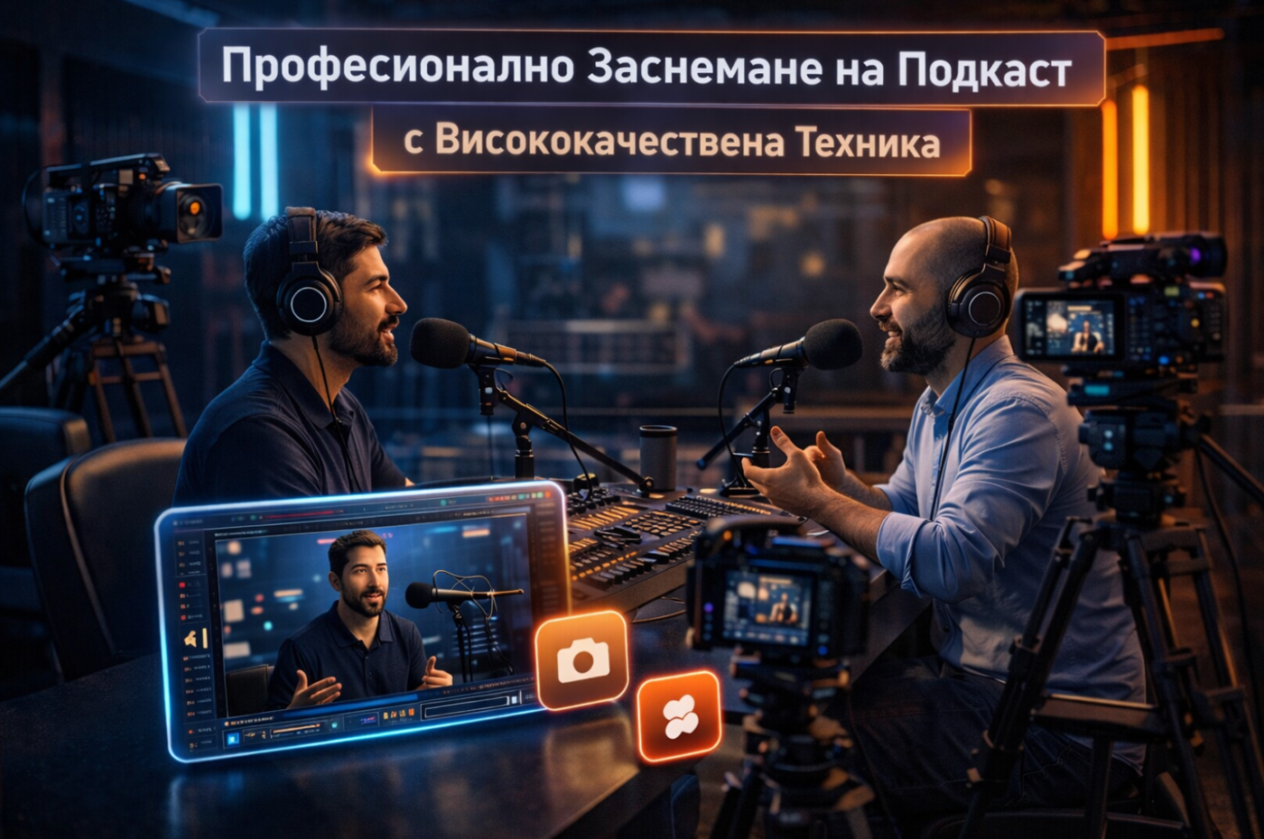 Професионално Заснемане на Подкаст с Висококачествена Техника